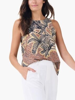 NIC+ZOE Dotty Palms Sleeveless Tank